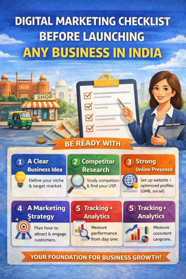 Digital Marketing Checklist Before Launching Any Business in India