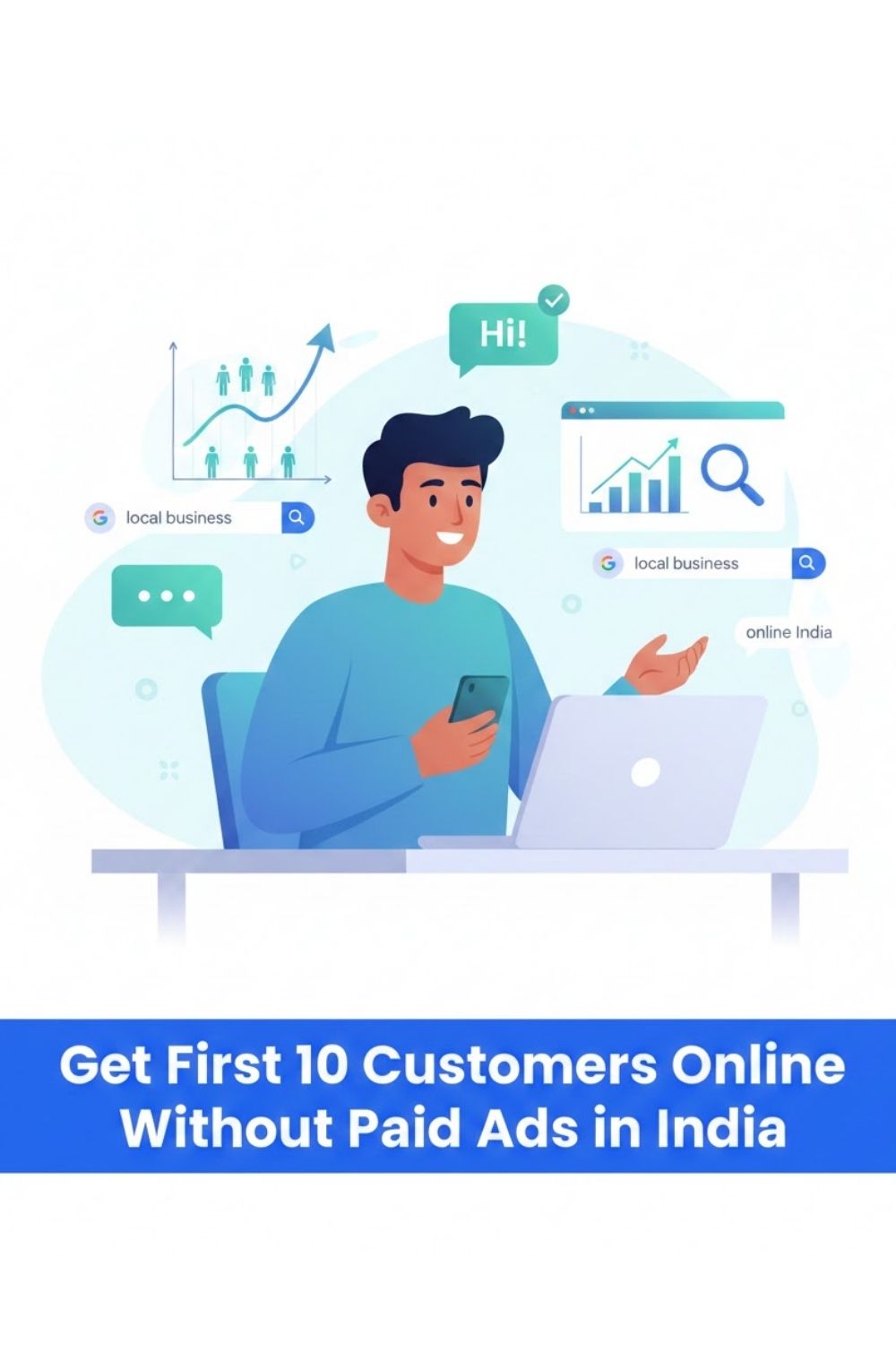 Get First 10 Customers Online Without Paid Ads in India