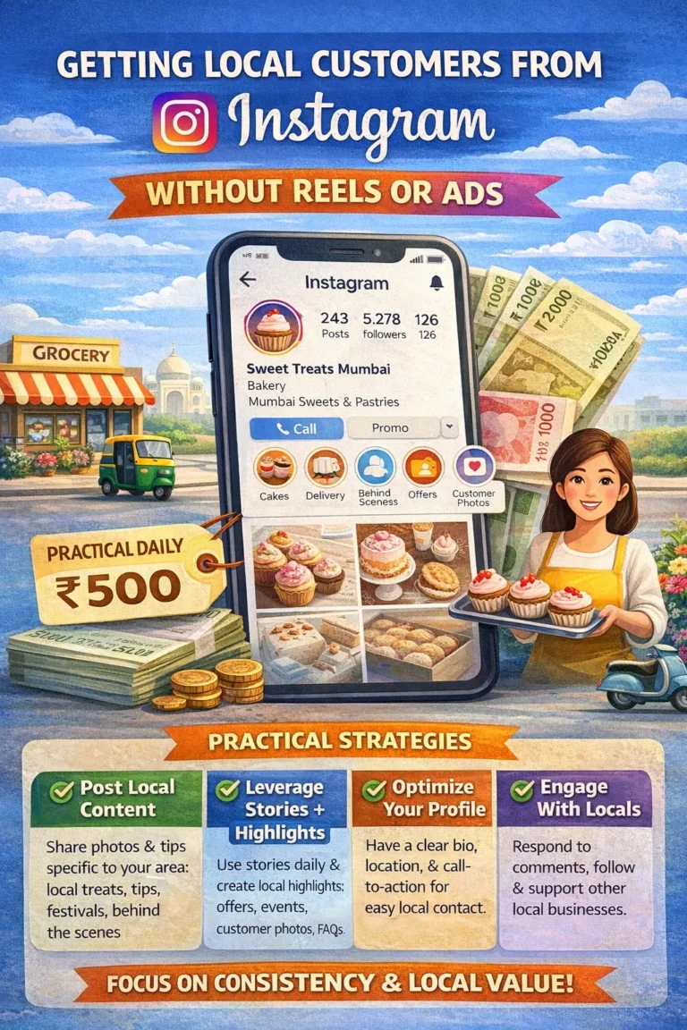 Getting Local Customers From Instagram Without Reels or Ads