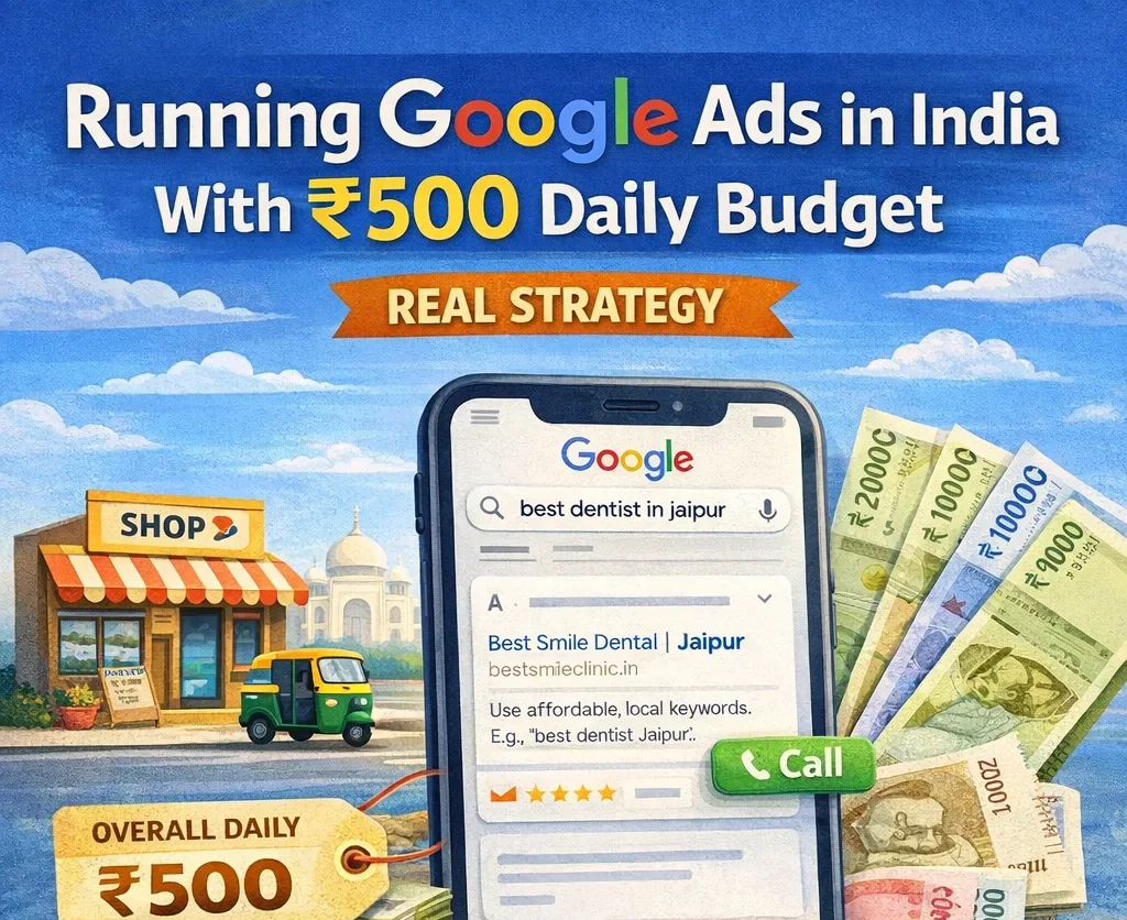 Running Google Ads in India With ₹500 Daily Budget