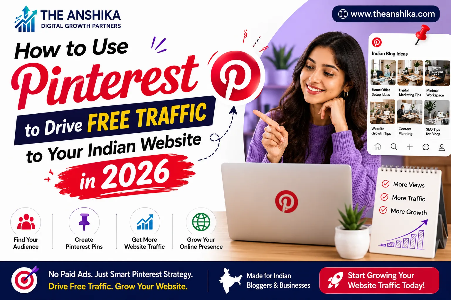 How to Use Pinterest to Drive Free Traffic to Your Indian Website in 2026 5 Pinterest to drive free traffic to Indian